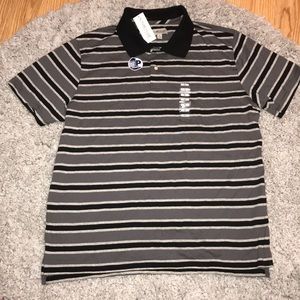 Sun River Clothing Co. striped polo shirt